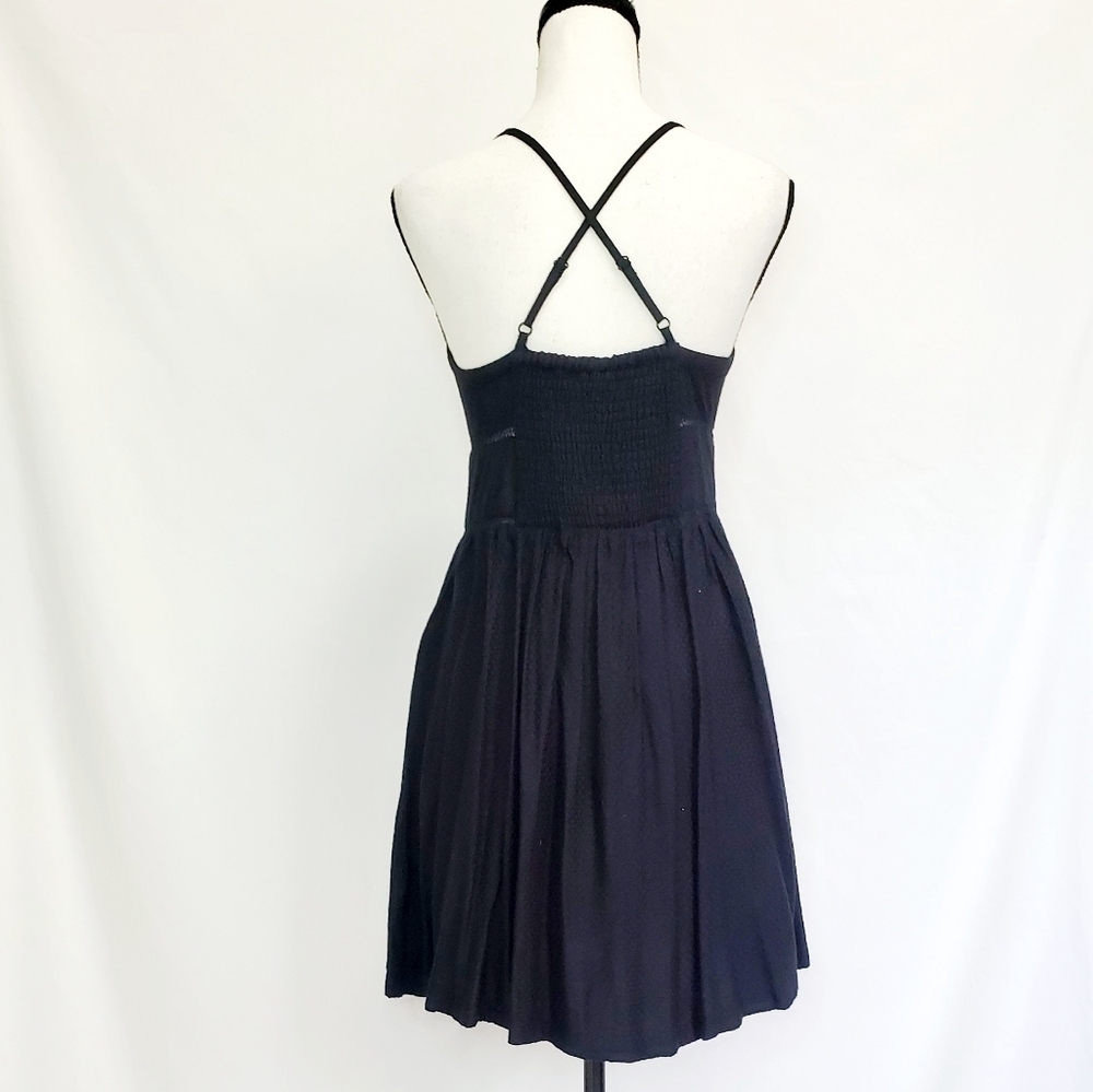 Roxy Black Adjustable Strappy Dress with Pockets - Picture 3 of 6